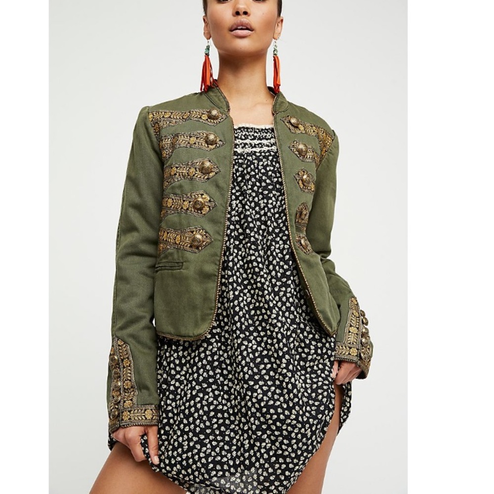 Free People Military Jacket